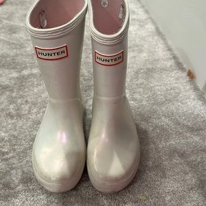 White Pearl Hunter Rain Boot